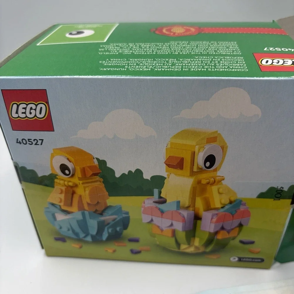 LEGO Easter Sets 40523 & 40527 Easter Rabbits & Easter Chicks Open And Assembled